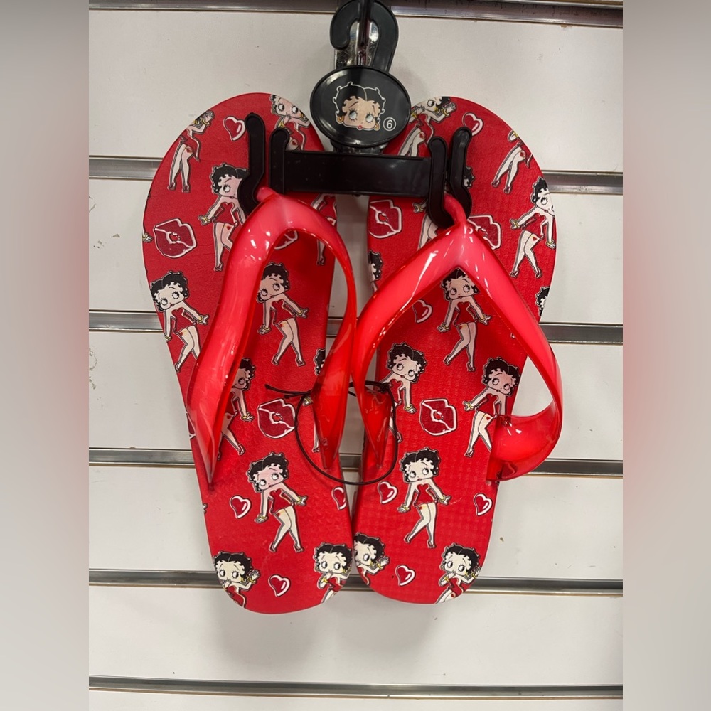 Betty Boop red sandals size nine